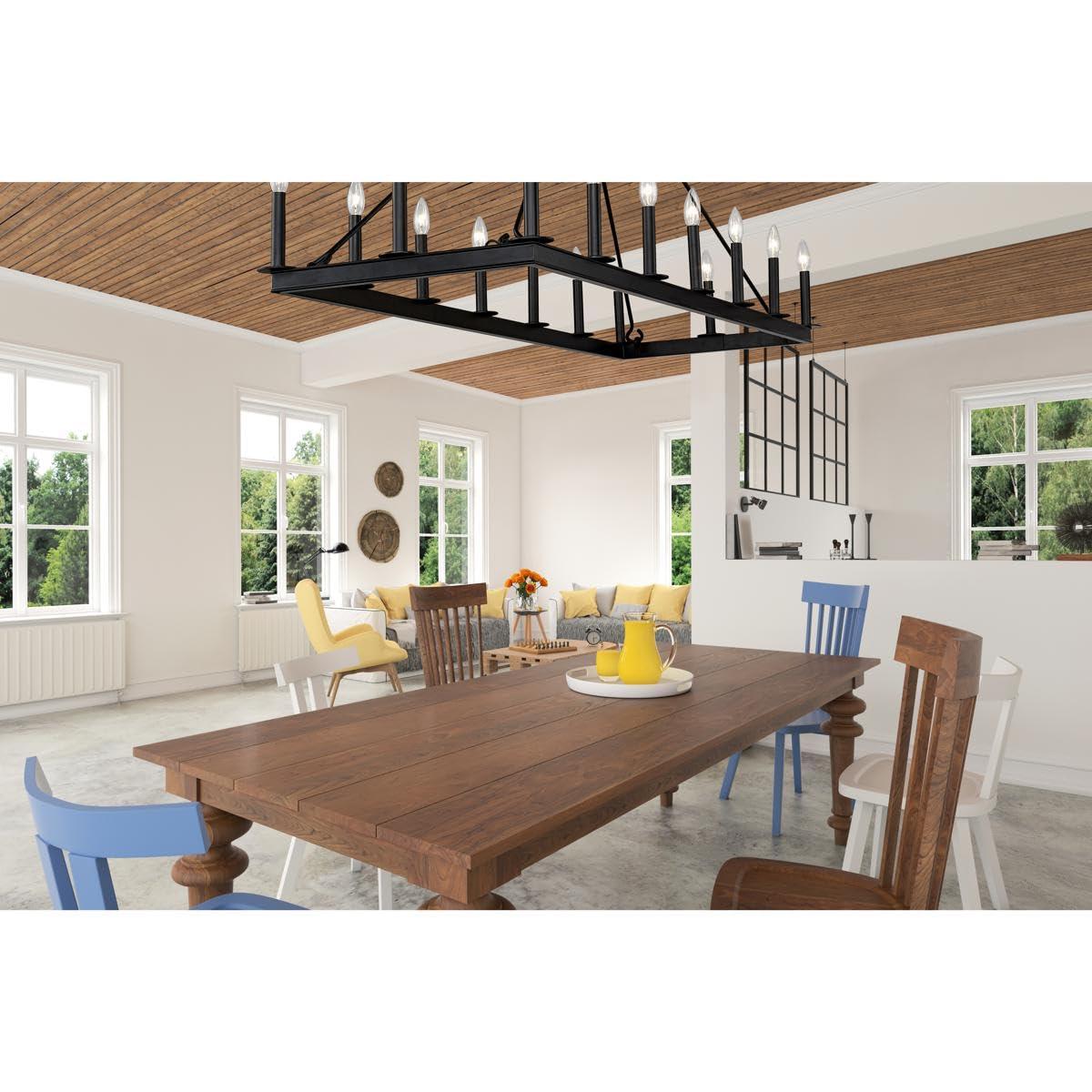 Z-Lite Barclay 16 - Light Chandelier in  Matte Black