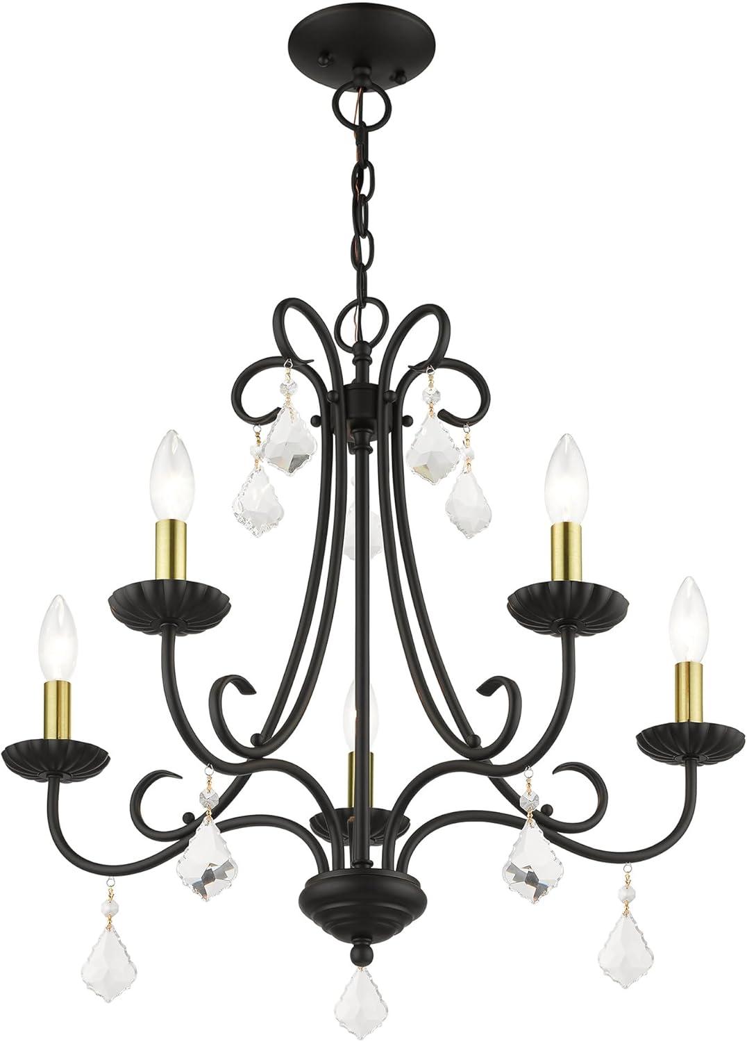 Livex Lighting Daphne 5 - Light Chandelier in  Brushed Nickel