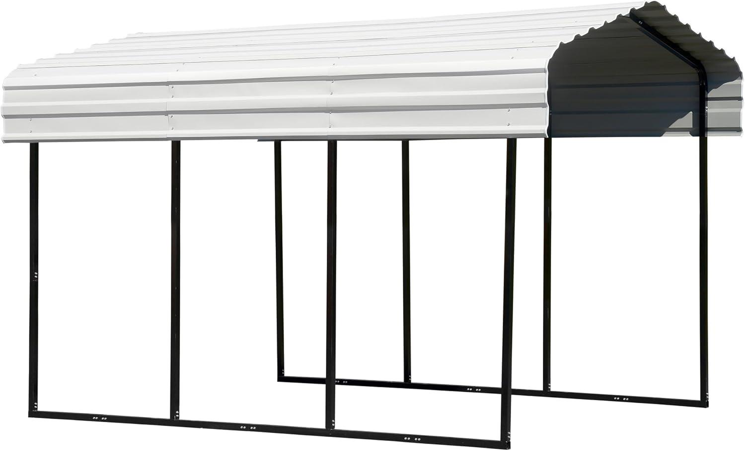 Arrow Arrow Galvanized Steel Carport, 10x15x9