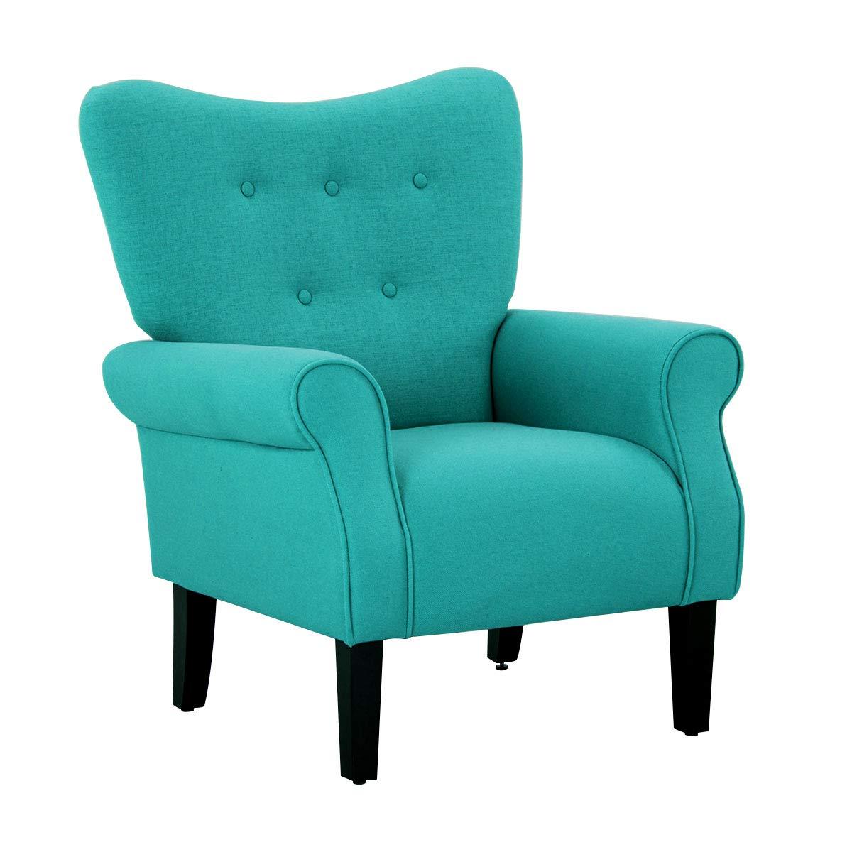 BELLEZE Accent Chair Armchair for Living Room - Allston (Mallard Teal)