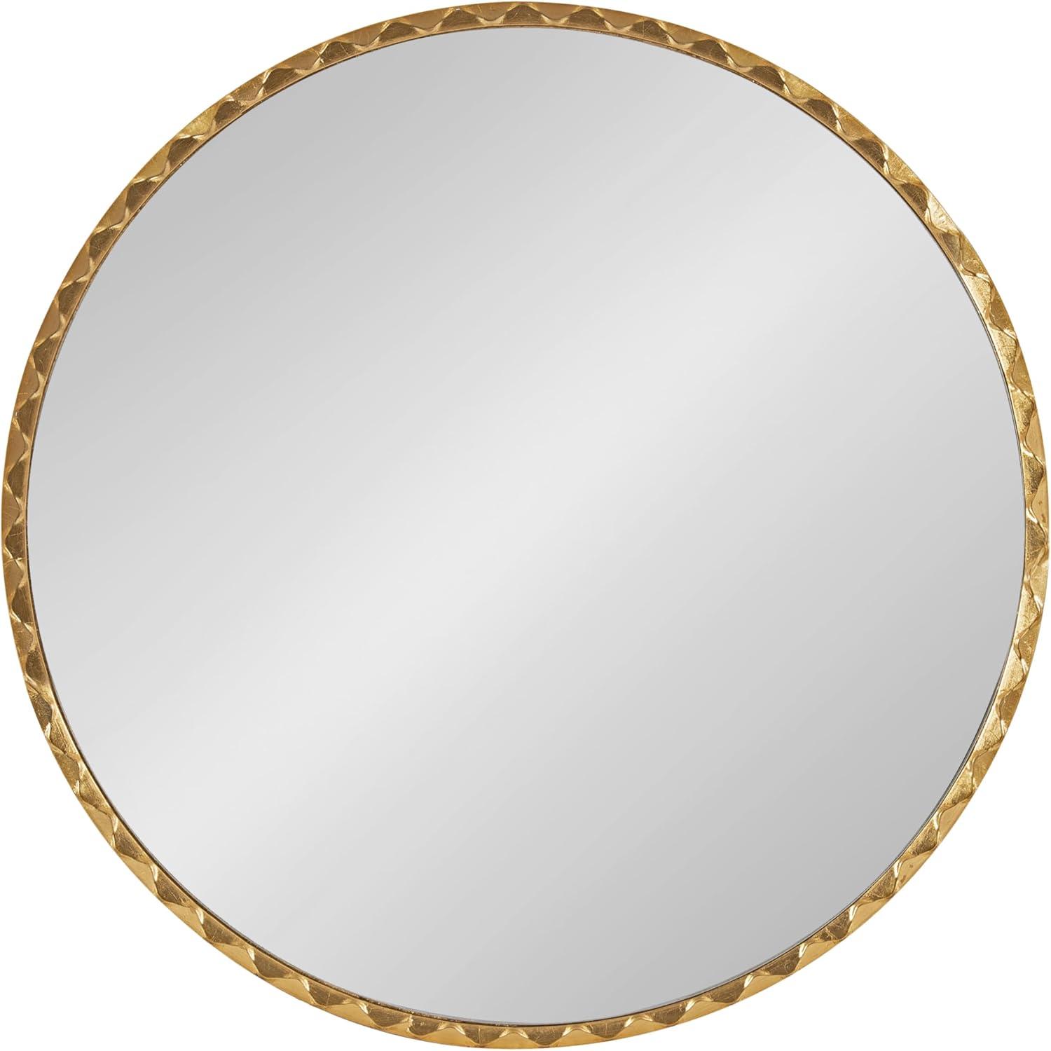 Kate & Laurel All Things Decor 26"x26" Sebecka Decorative Wall Mirror Gold