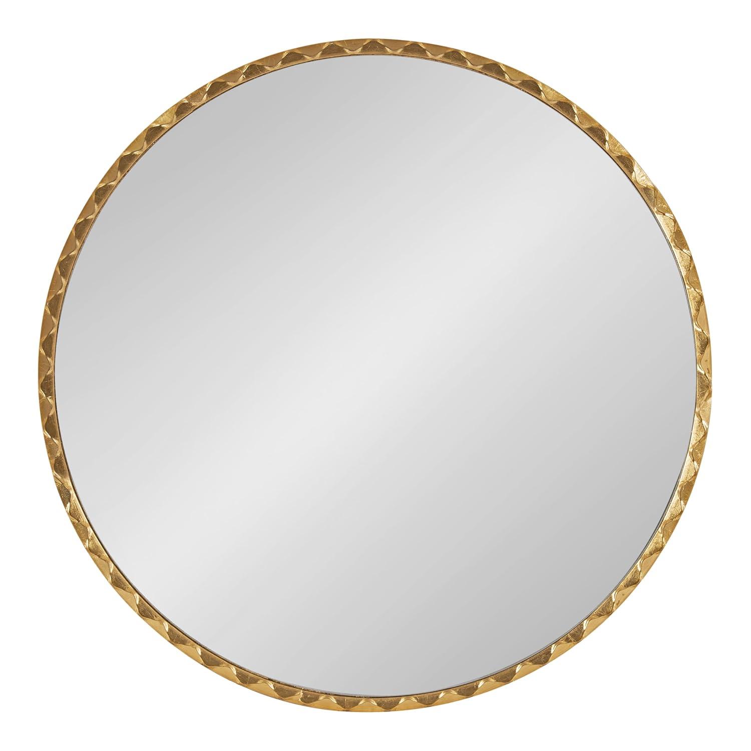 Kate & Laurel All Things Decor 26"x26" Sebecka Decorative Wall Mirror Gold