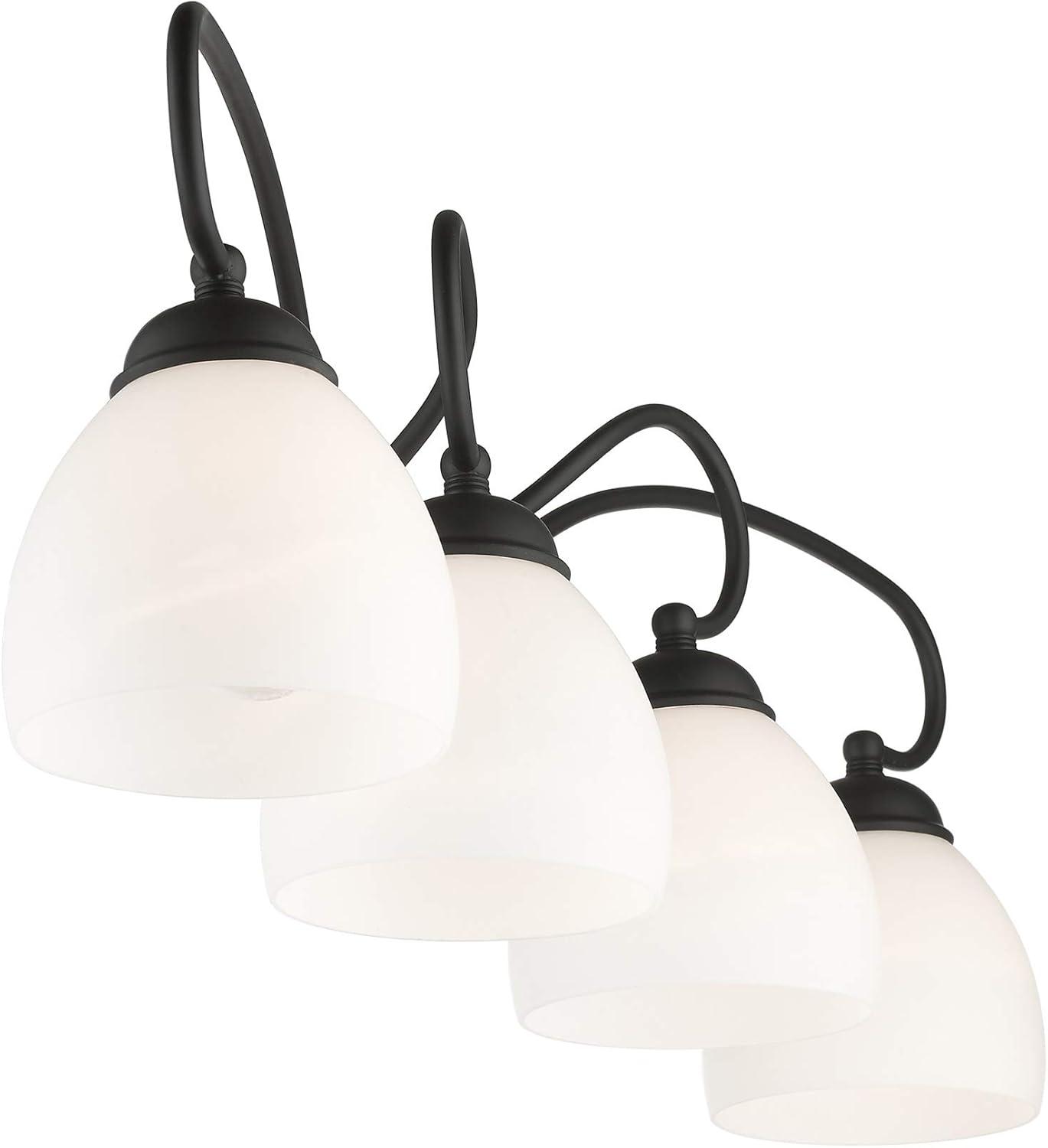 Livex Lighting Brookside 4 - Light Vanity in  Black
