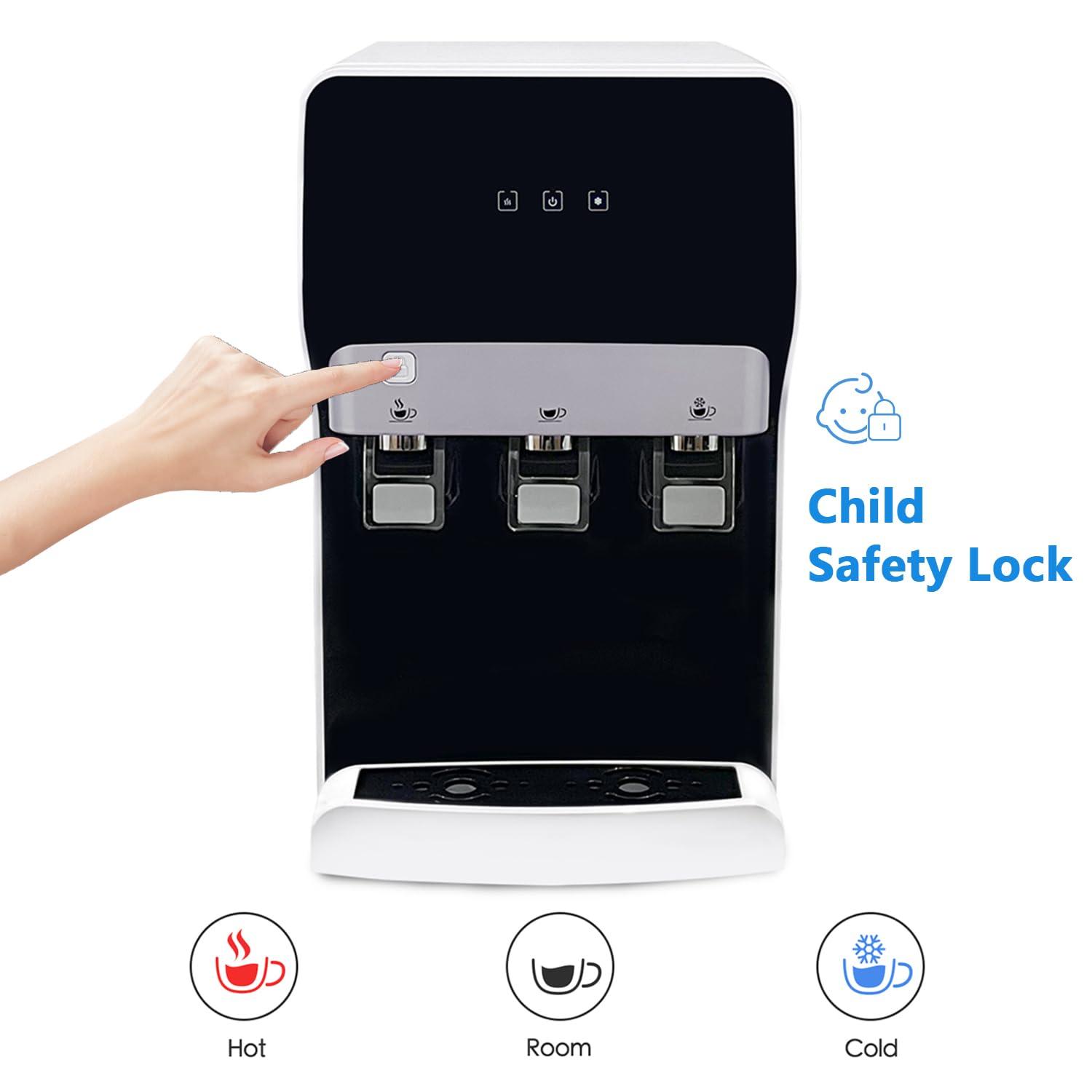 Soopyk Soopyk Black Countertop Bottleless Electric Filtered Water Dispenser