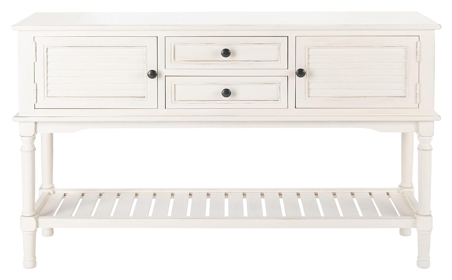 Tate 2 Drawer 2 Door Console Table - CNS5722A - Off-White - Safavieh