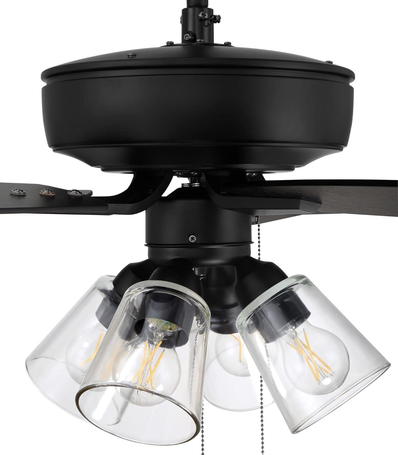 Pro Plus 104 Clear 4 Light Kit 52'' Ceiling Fan with Light Kit