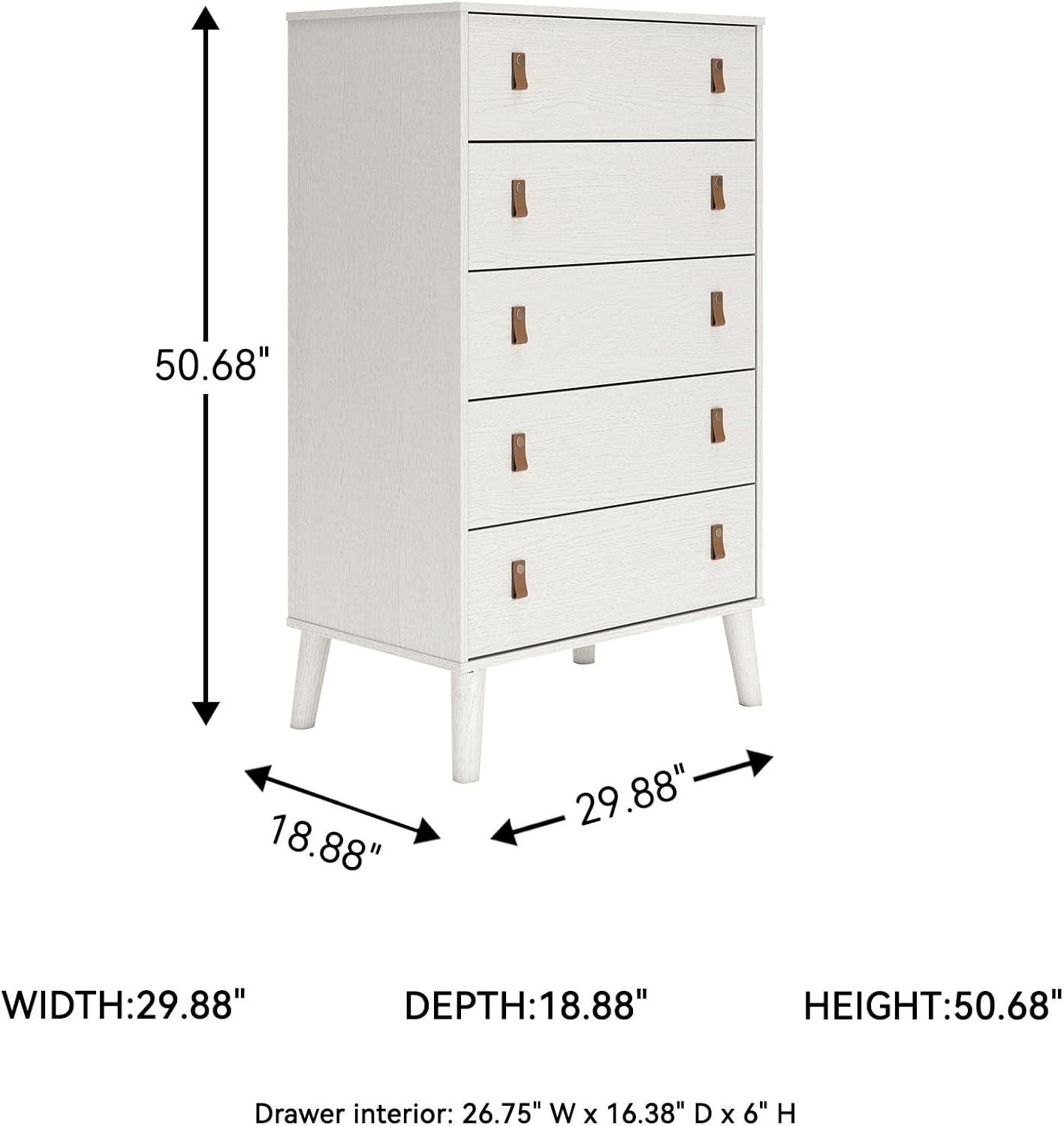 George Oliver Cherylle 29.88'' W 5 - Drawer Dresser