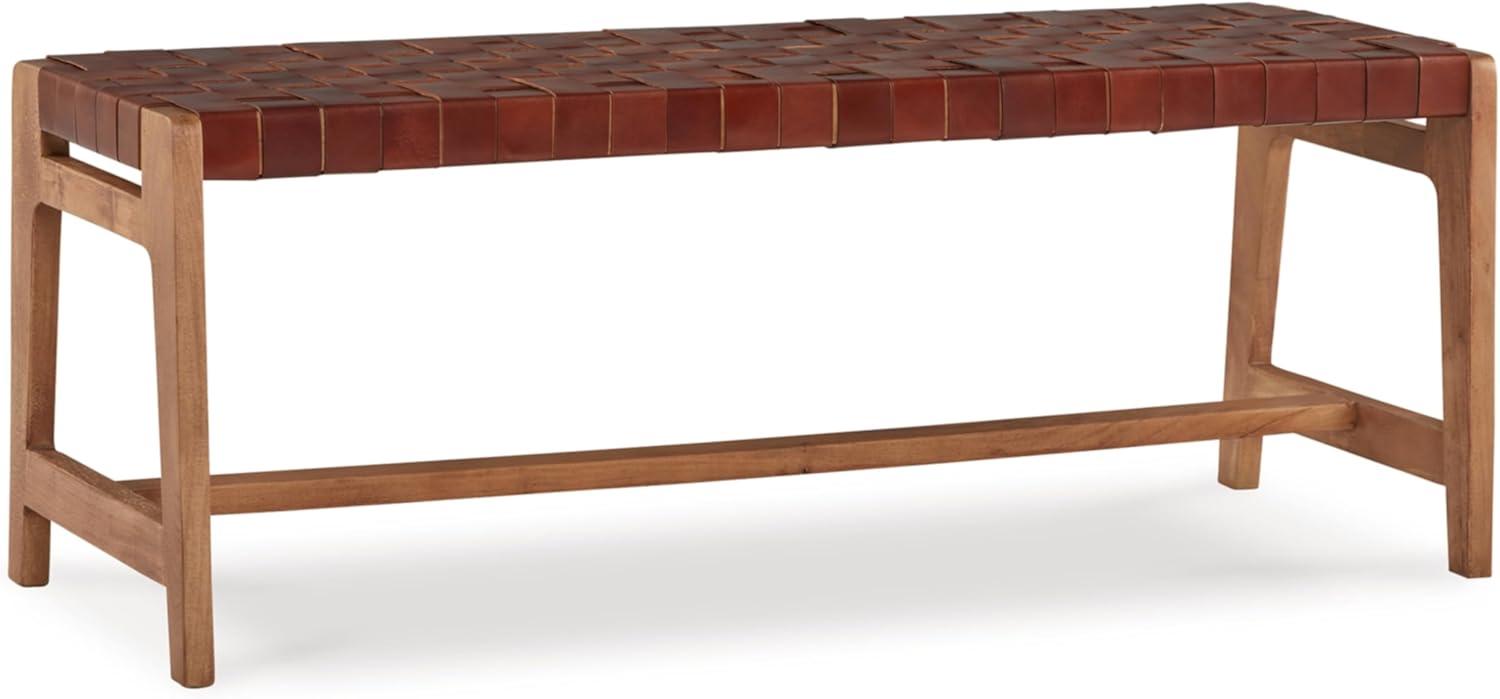 Signature Design by Ashley Lemmund Accent Bench, Natural/Brown