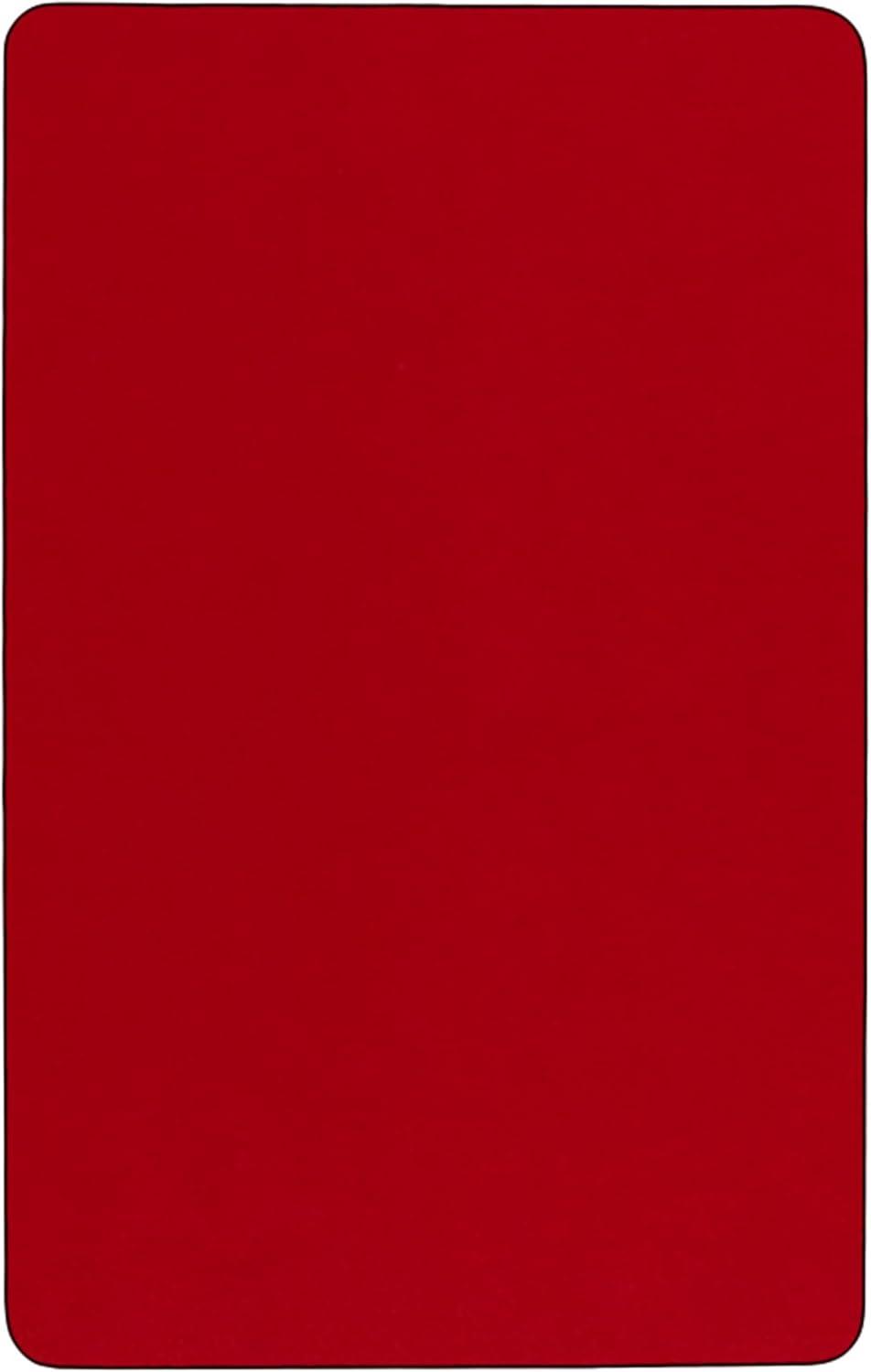 Flash Furniture Goddard 24''W x 48''L Rectangular HP Laminate Activity Table - Adjustable Legs