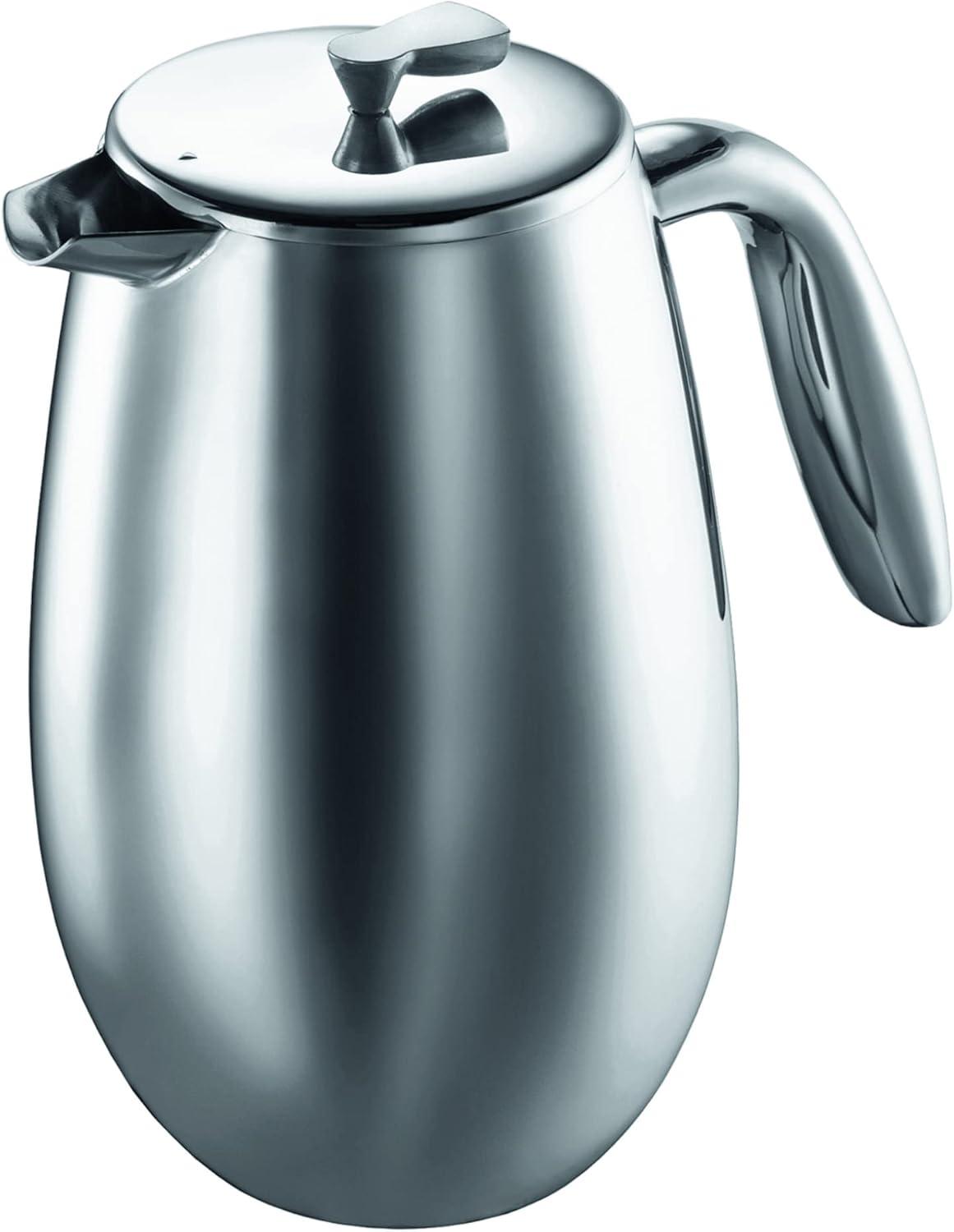 Bodum 1308-16 Bodum Columbia Double Wall Stainless Steel French Press Coffee Maker