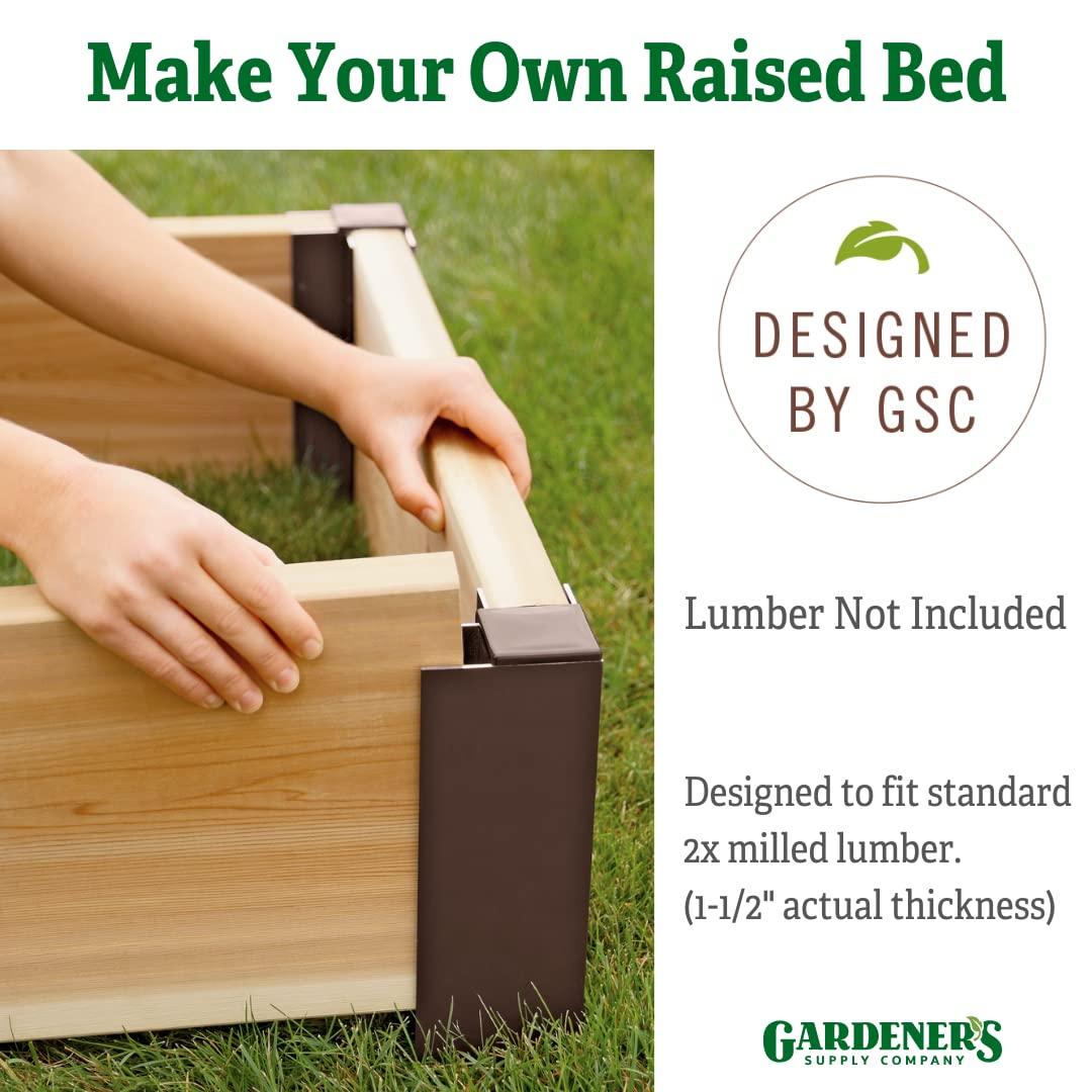 Rustproof Aluminum Raised Garden Bed Corner Brackets Set