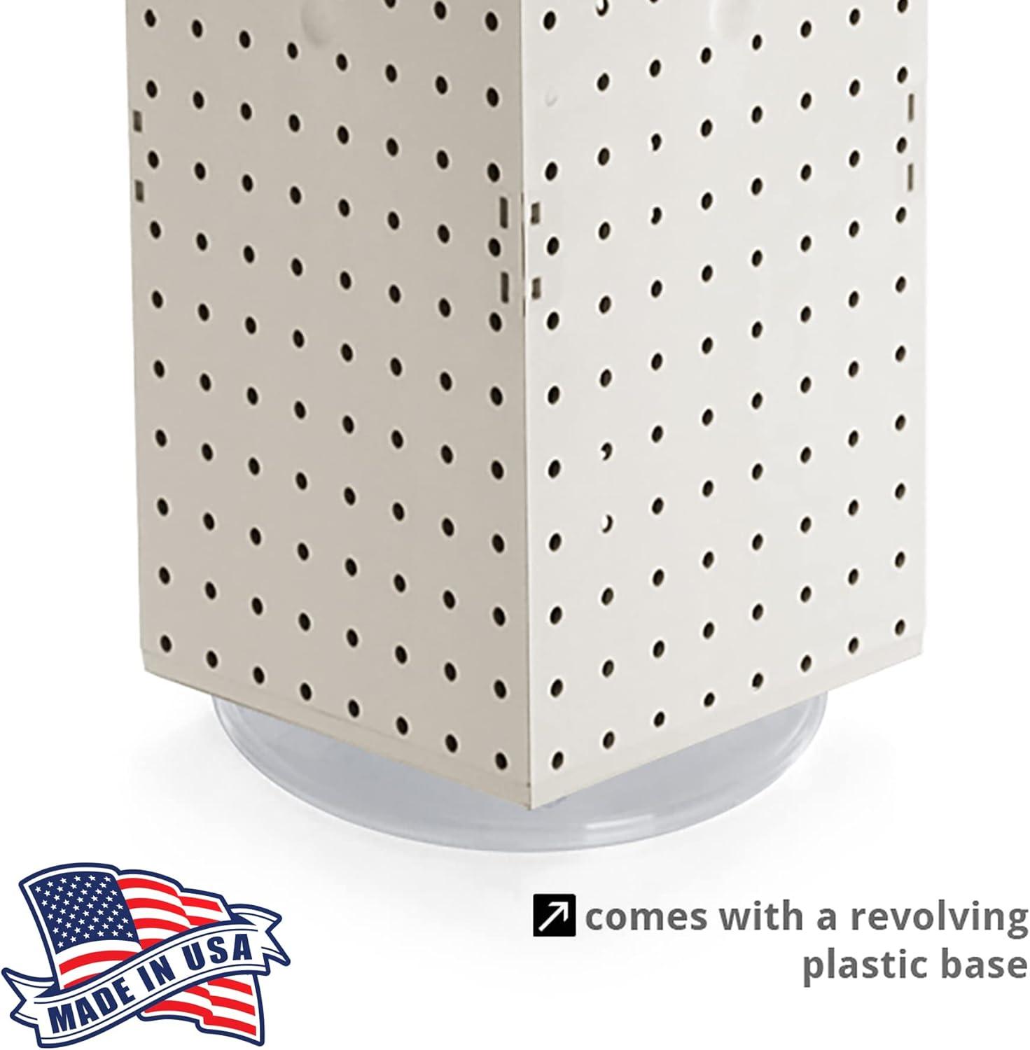 Azar Displays Four-Sided Revolving 8"W x 20"H Pegboard Counter Display