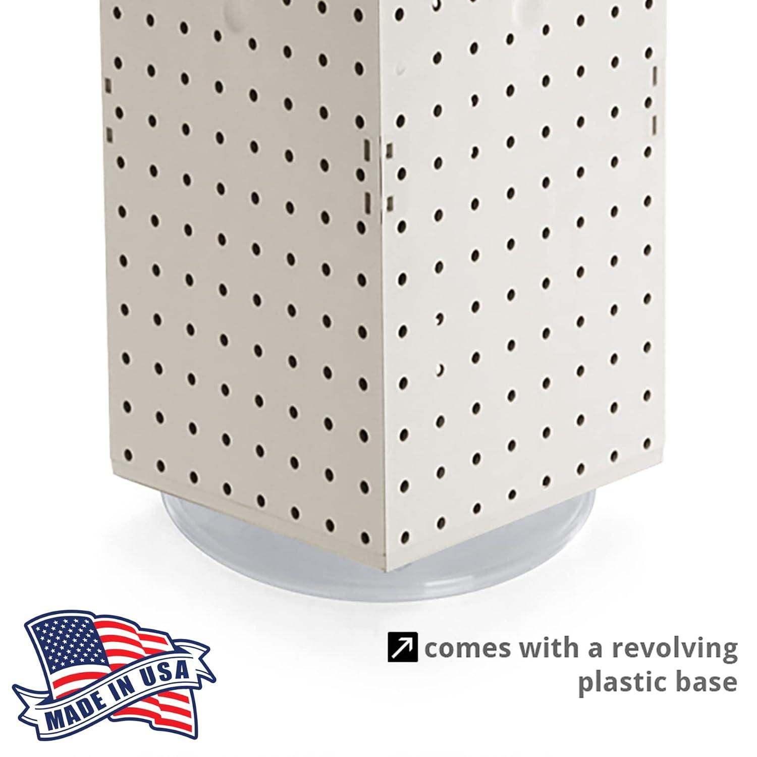 Azar Displays Four-Sided Revolving 8"W x 20"H Pegboard Counter Display