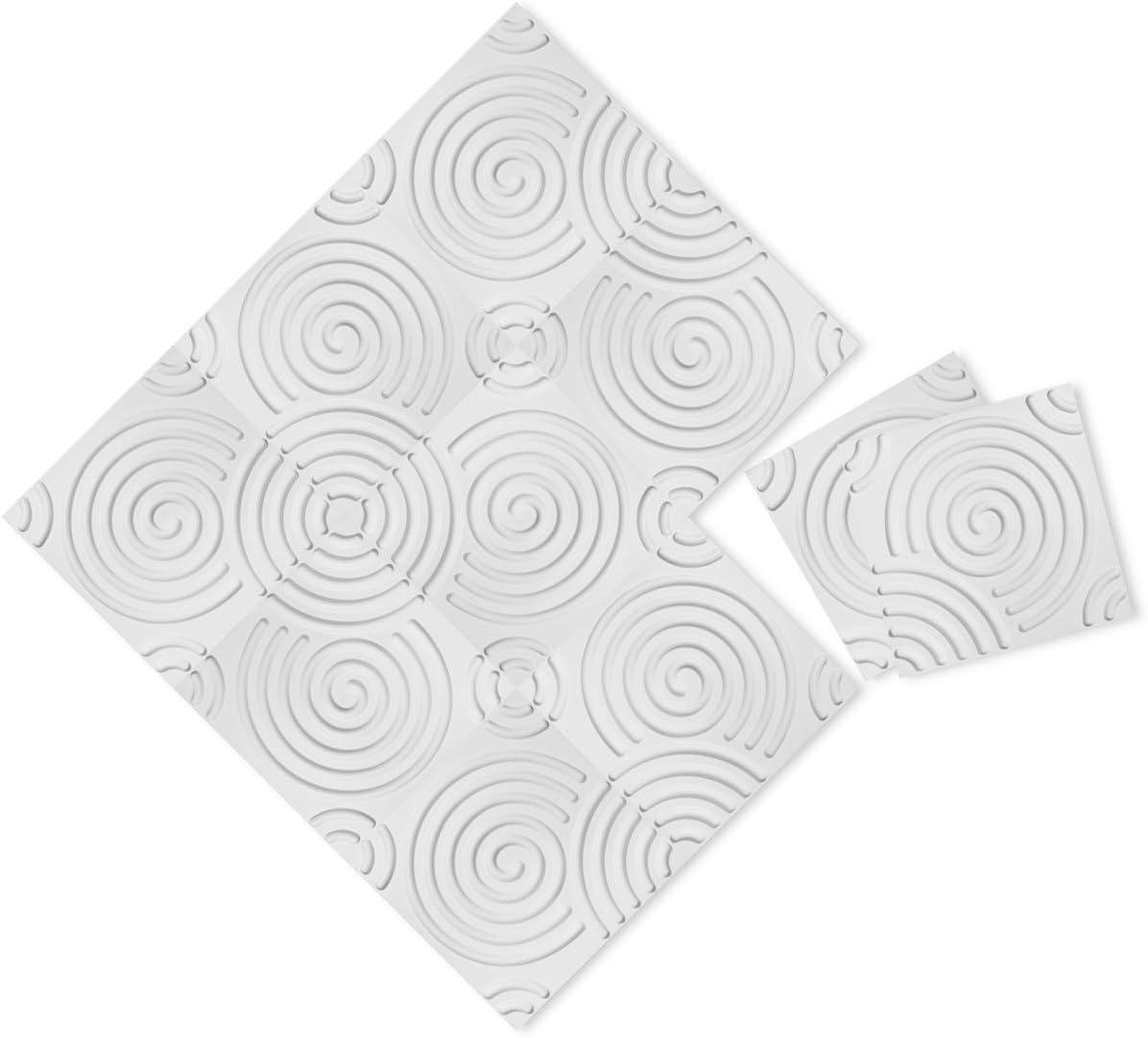 Ekena Millwork Spiral EnduraWall Decorative 3D Wall Panel (Set of 10)