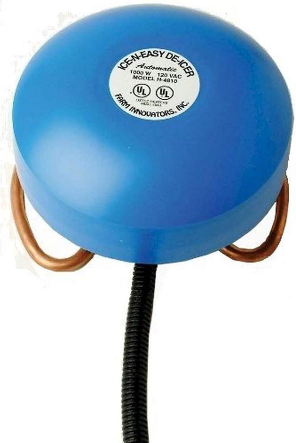 Farm Innovators Economical Floating Tank De-Icer for Metal Tanks, Blue