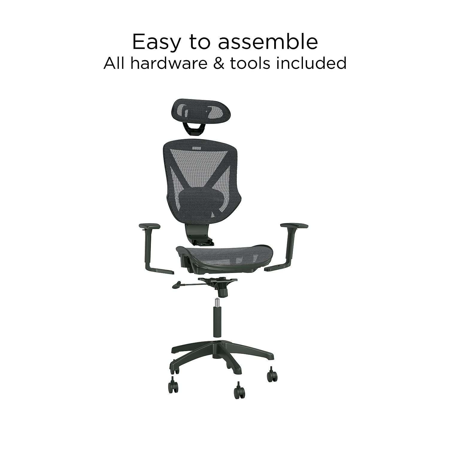 Union & Scale FlexFit Dexley Mesh Task Chair Blue (UN59375)