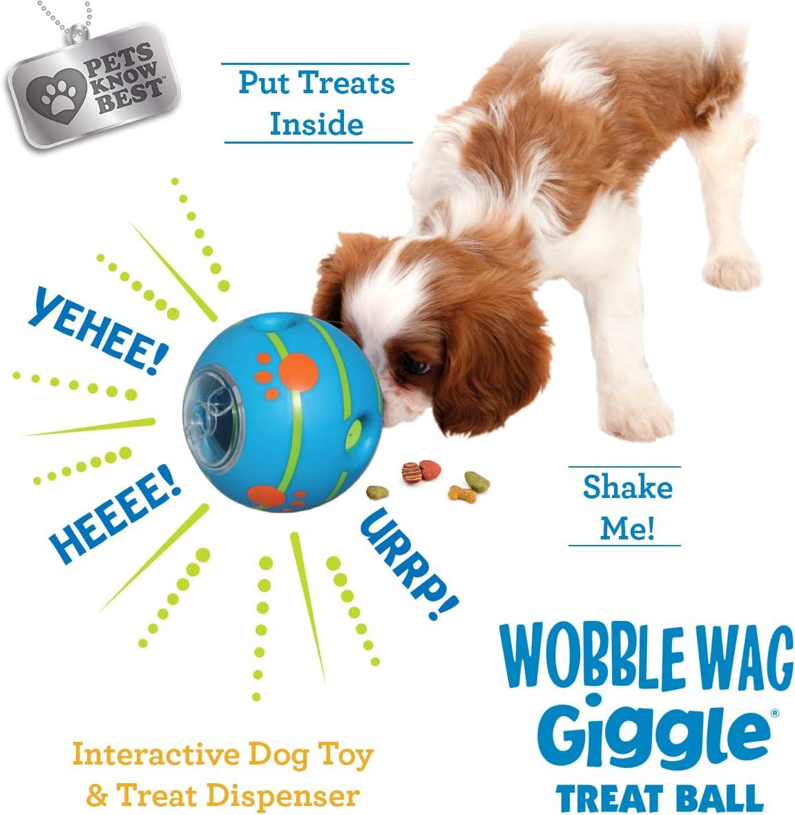 Pets Know Best Wobble Wag Giggle Dog Treat Dispenser Ball Toy