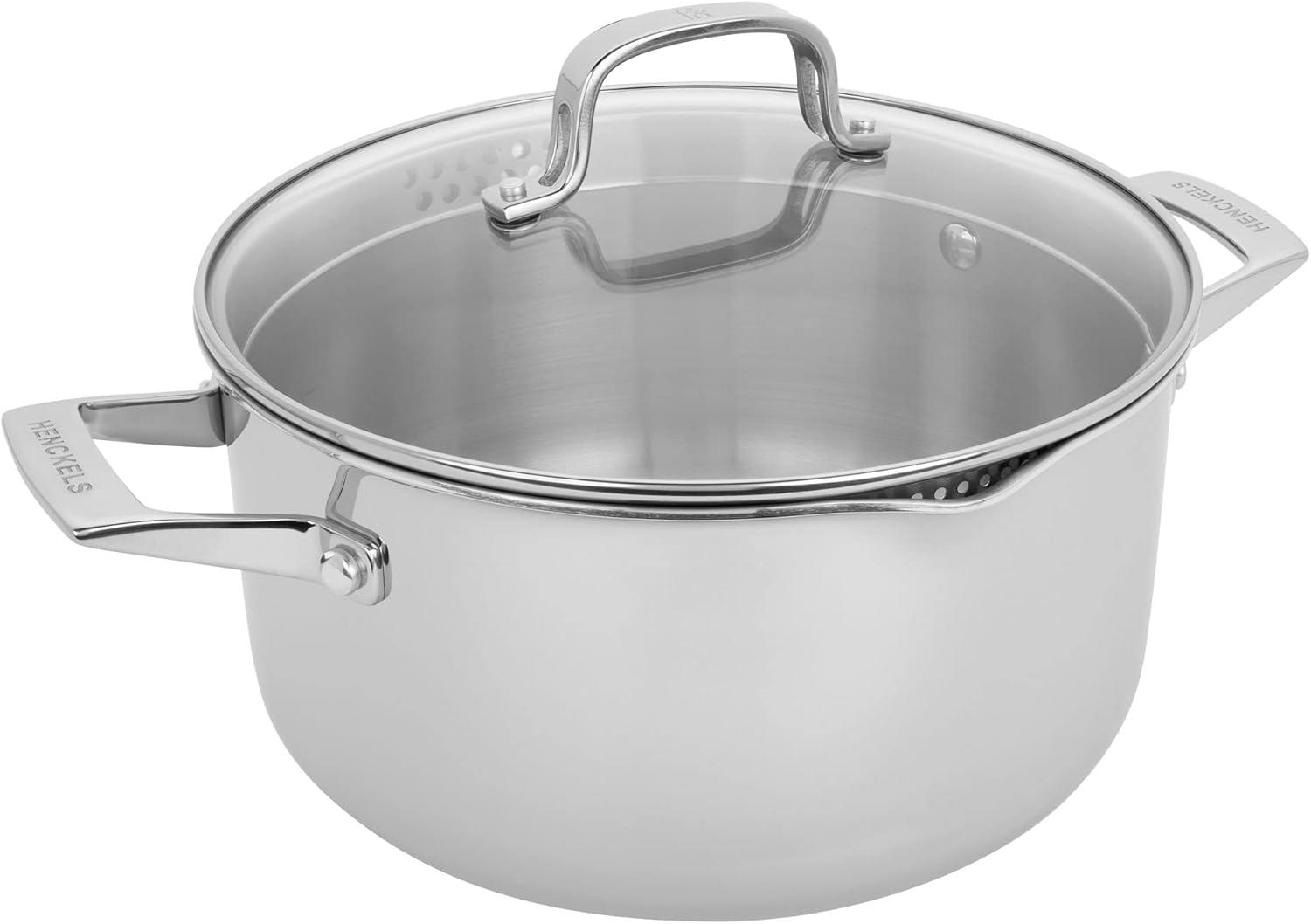 HENCKELS Clad H3 6-qt Stainless Steel Dutch Oven with Lid