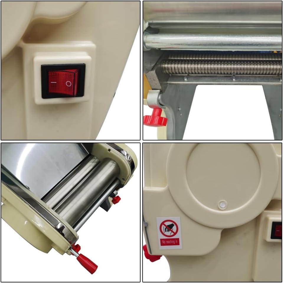 3mm Electric Pasta Press Maker Noodle Machine Automatic Noodle Making Machine with Round Knife 110V