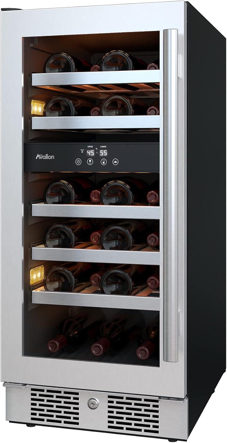 Avallon Avallon Dual Zone 15'' 23 Bottle Wine Refrigerator
