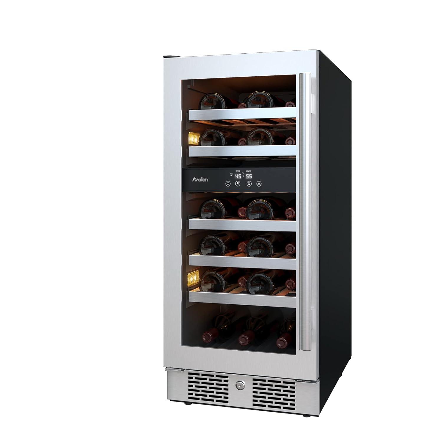 Avallon Avallon Dual Zone 15'' 23 Bottle Wine Refrigerator
