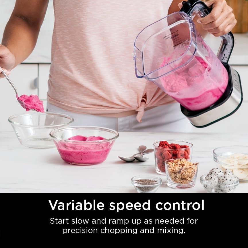 Ninja Ninja® Foodi® Power Blender & Processor System with Pitcher & To-Go Cups,1400 W, 6 Functions for Bowls, Spreads, & Dough