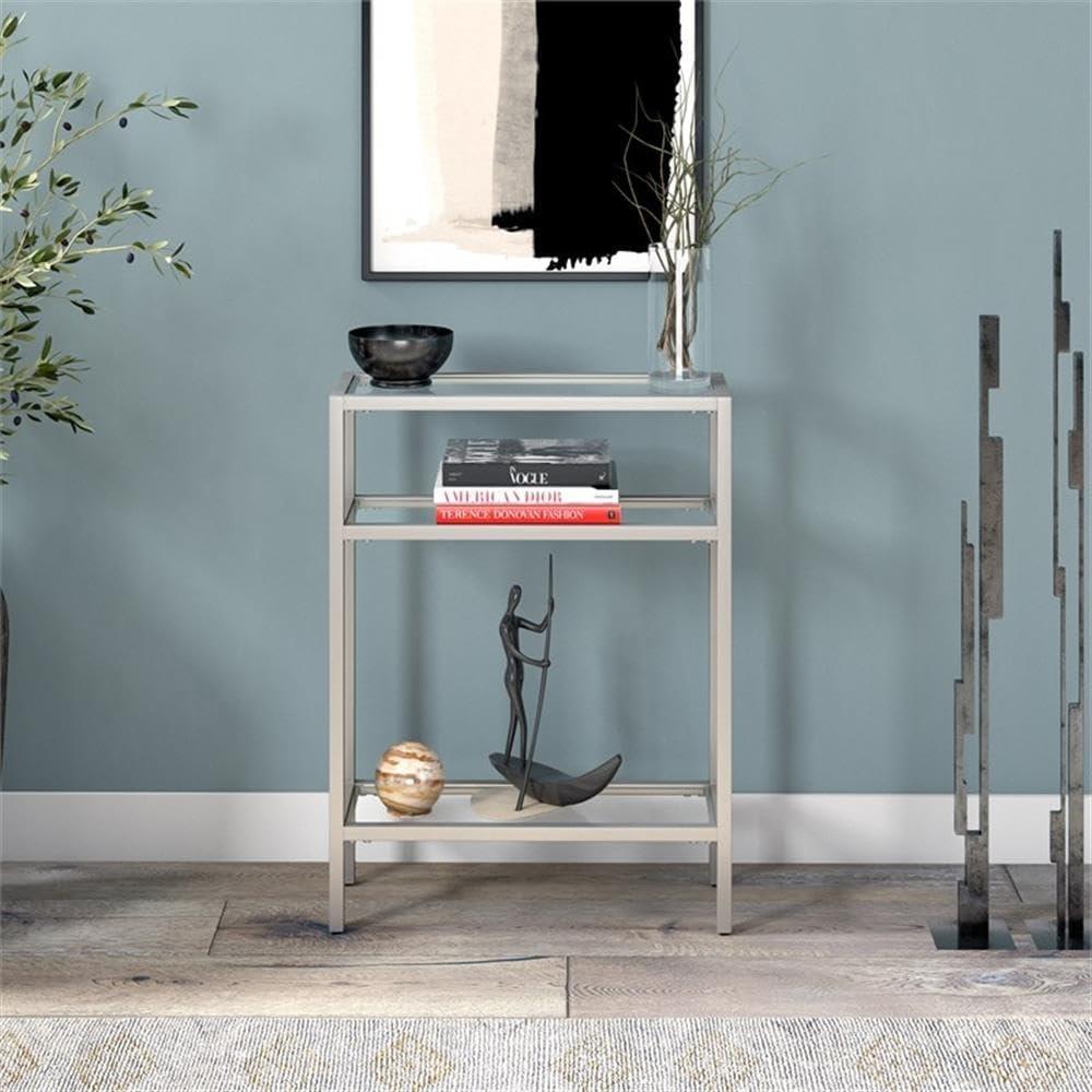 Henn&Hart 22" Silver Console Table