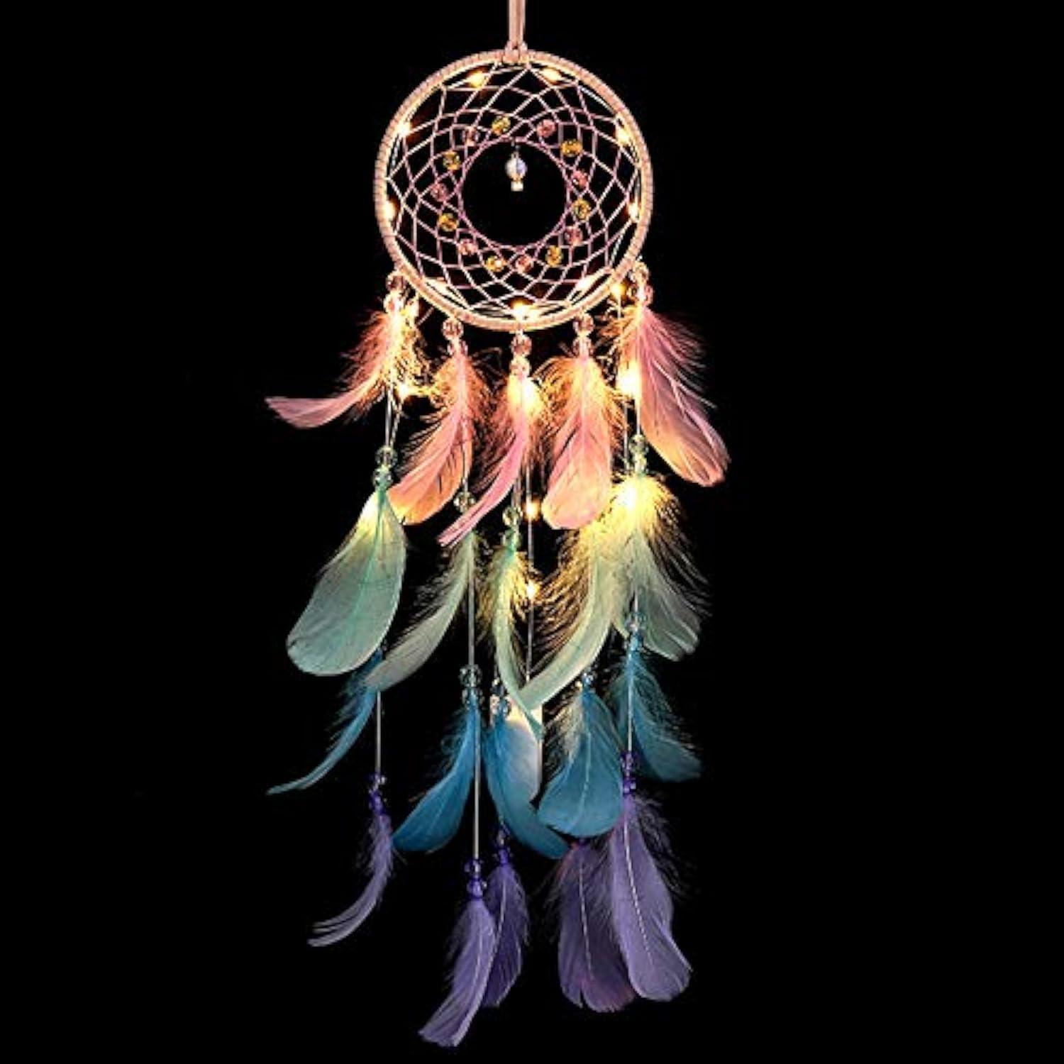 Kungugu Traditional Multicolor Metal LED Dream Catcher