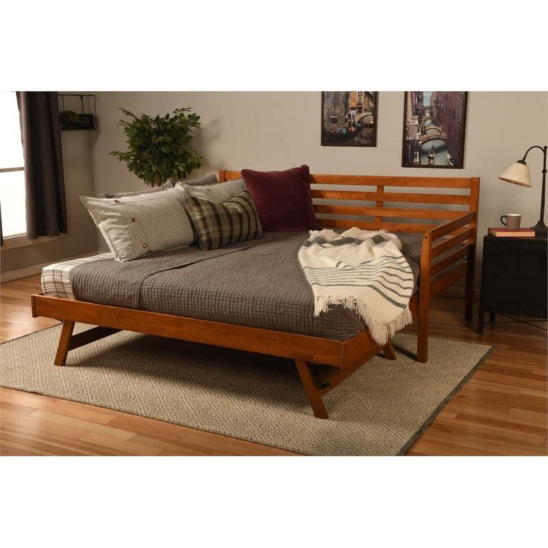 Barbados Twin Wood Daybed with Pop-Up Trundle