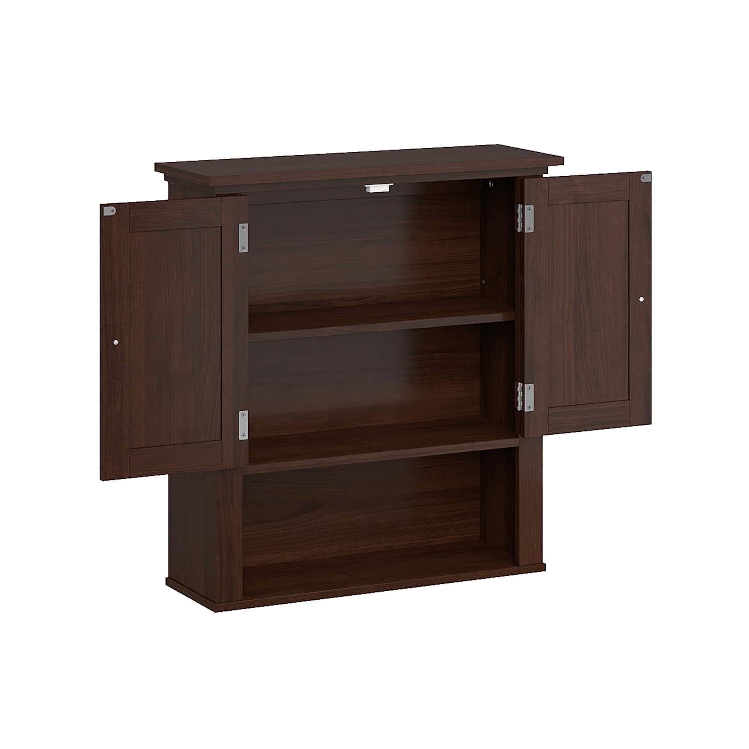 RiverRidge Home RiverRidge Hayward Two-Door Bathroom and Laundry Wall Mount Storage Medicine Cabinet with Fixed and Adjustable Shelf