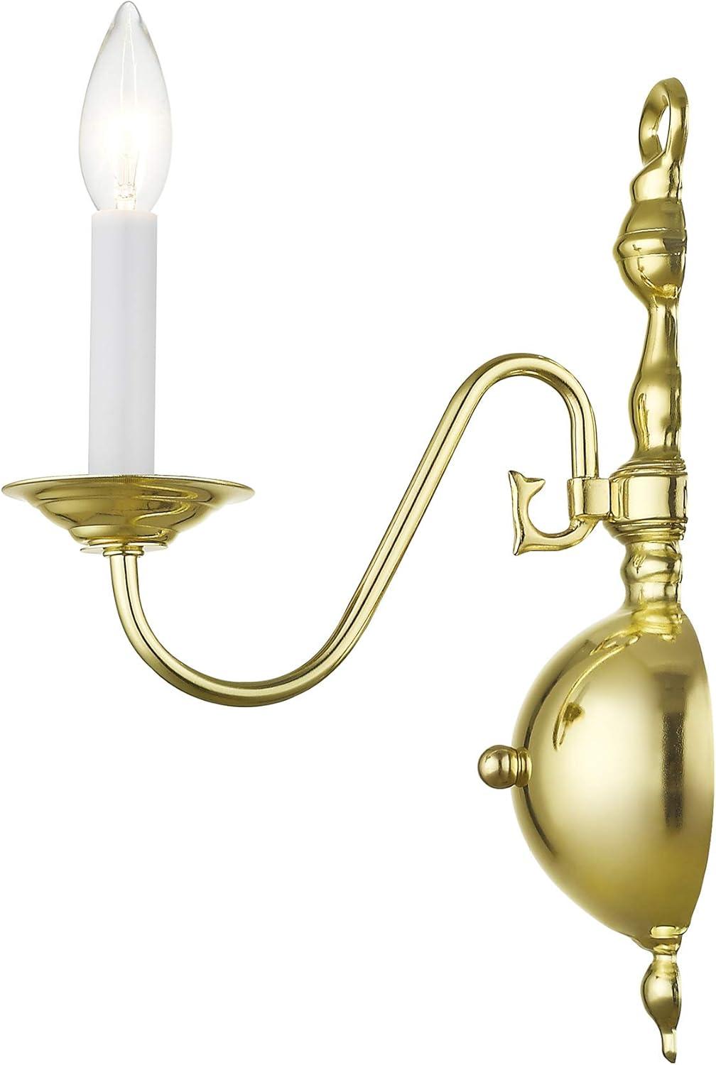 Livex Lighting Williamsburgh 1 - Light Wall Light in  Polished Brass