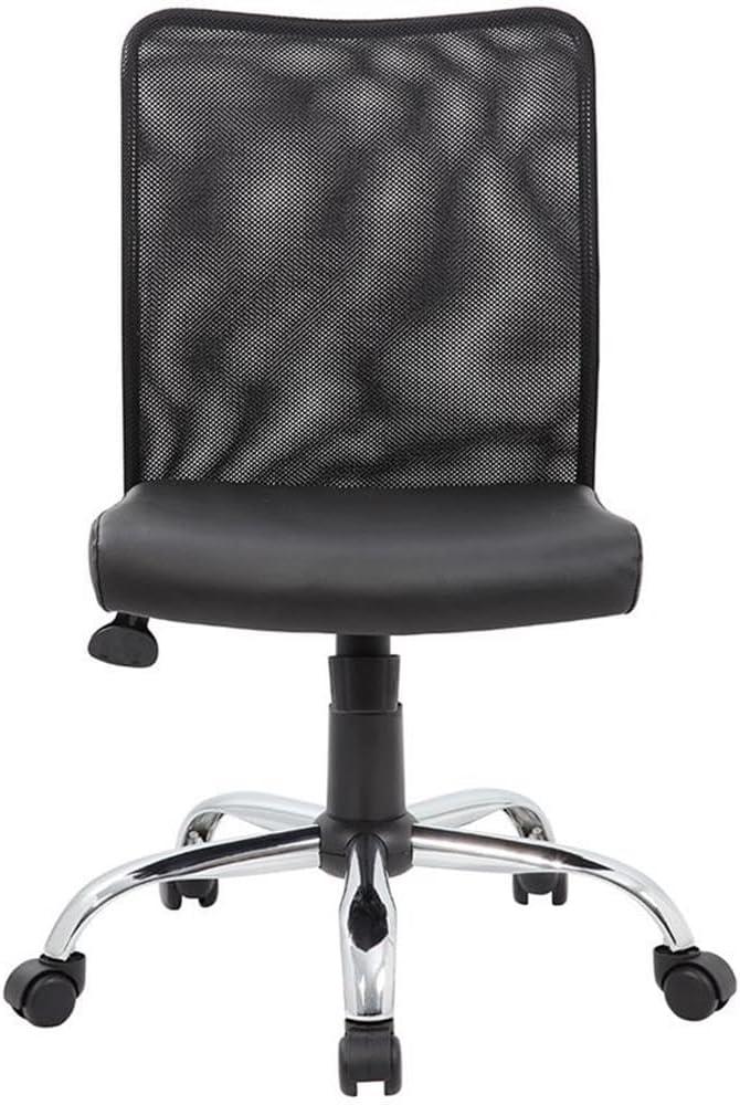 Boss Office Budget Mesh Back Swivel Task Chair in Black