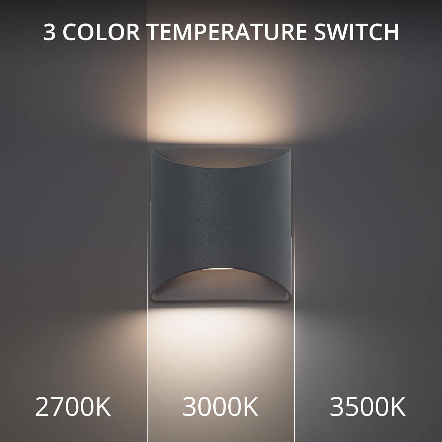 Duet 5.5" LED Wall Sconce With Built-in Color Temperature Adjustability (2700K-3000K-3500K)