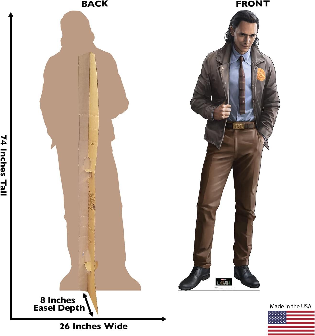 Life-Size Loki Cardboard Cutout Standee with Brown Outfit