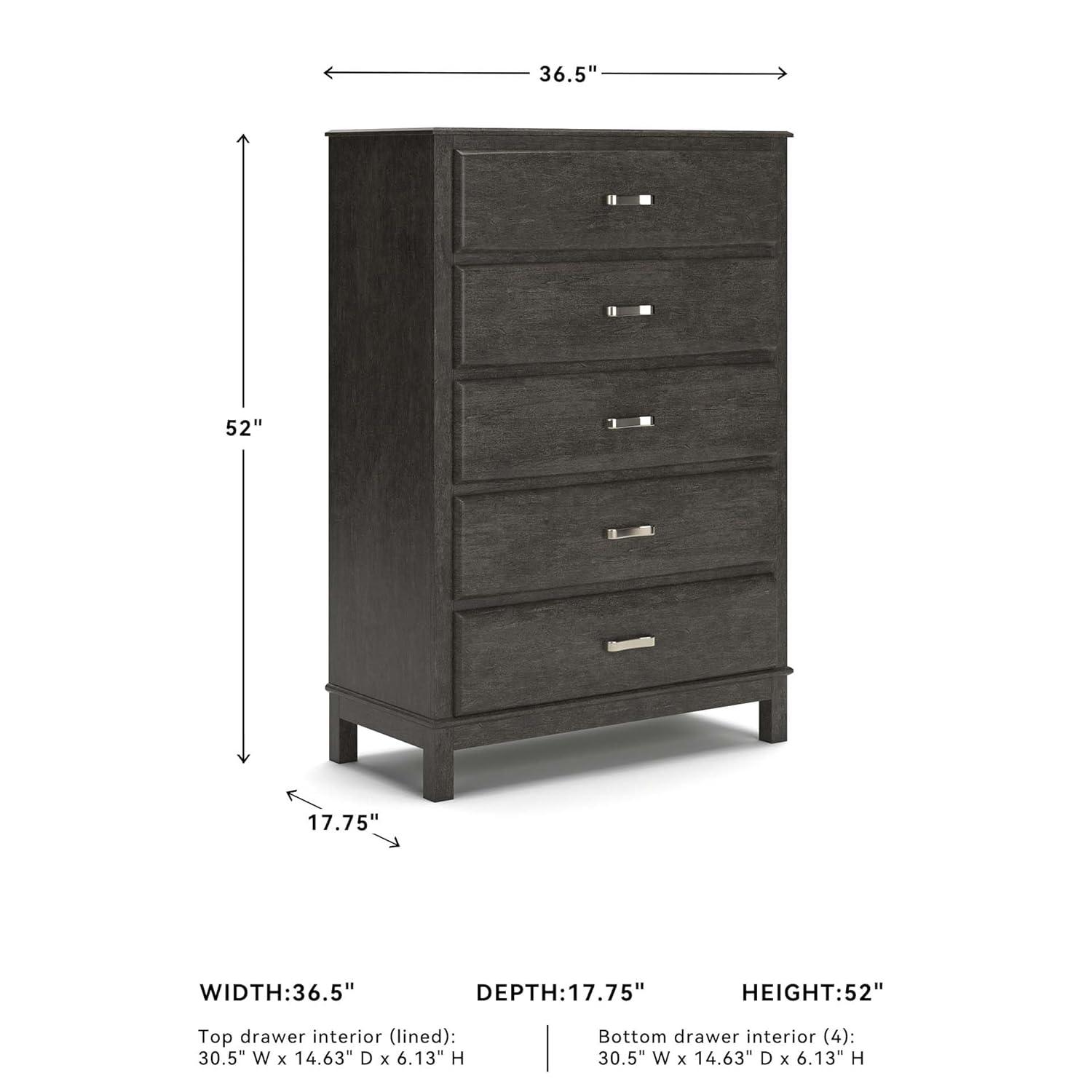 Red Barrel Studio® Wasdale 36.5'' W 5 - Drawer Dresser