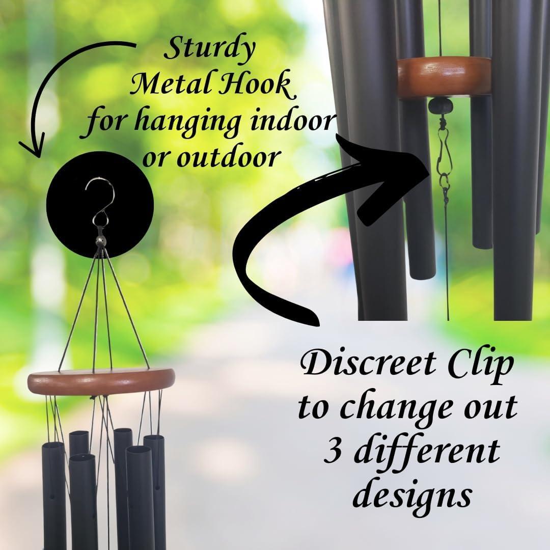 Sympathy Gifts for Loss of Loved One 32" Memorial Wind Chimes for Loss of Loved One Bereavement Condolence Gifts Sympathy Windchimes Memory Wind Chime with Memorial Card