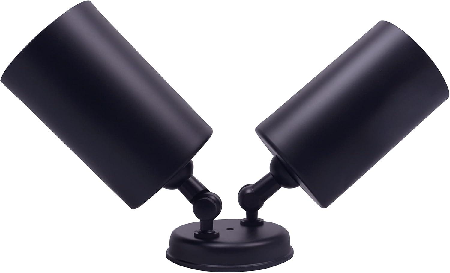 Black Double Cylinder Adjustable Security Flood Light