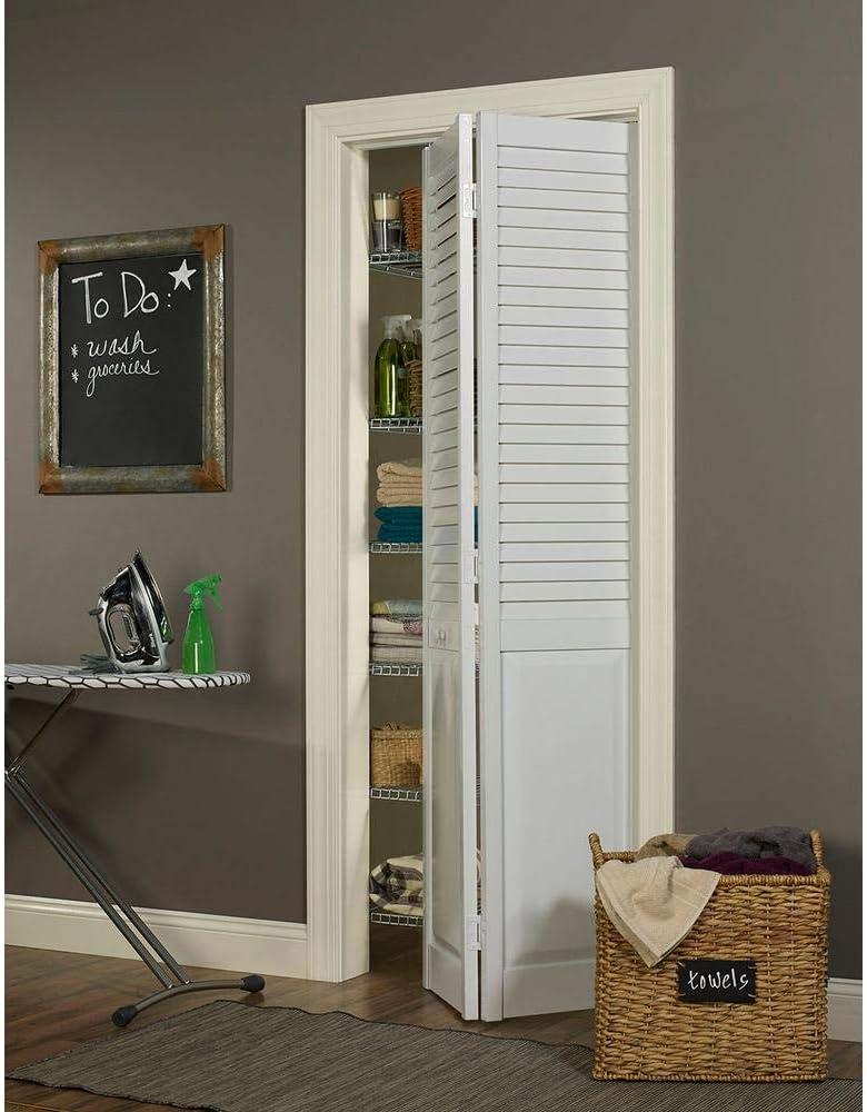 LTL Home Products 80'' Hollow Louvered Bi-Fold Door