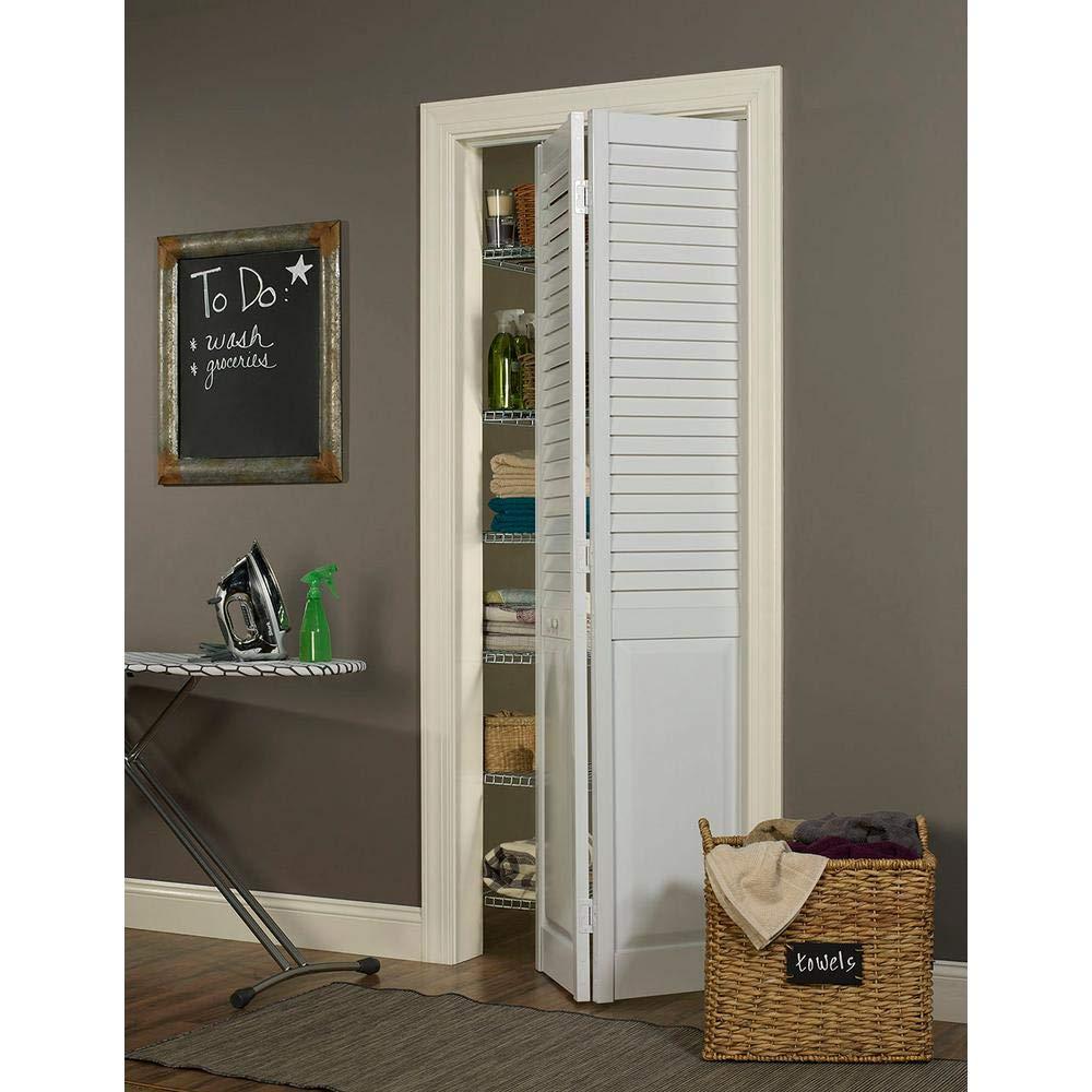 LTL Home Products 80'' Hollow Louvered Bi-Fold Door