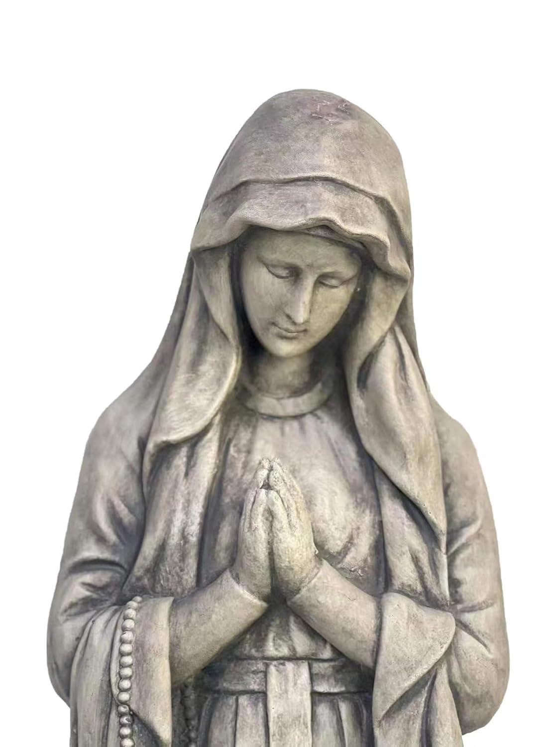 Galt International Virgin Mary Praying Blessed Mother Garden Statue 32" Religious Resin Statue Holy Queen of Heaven