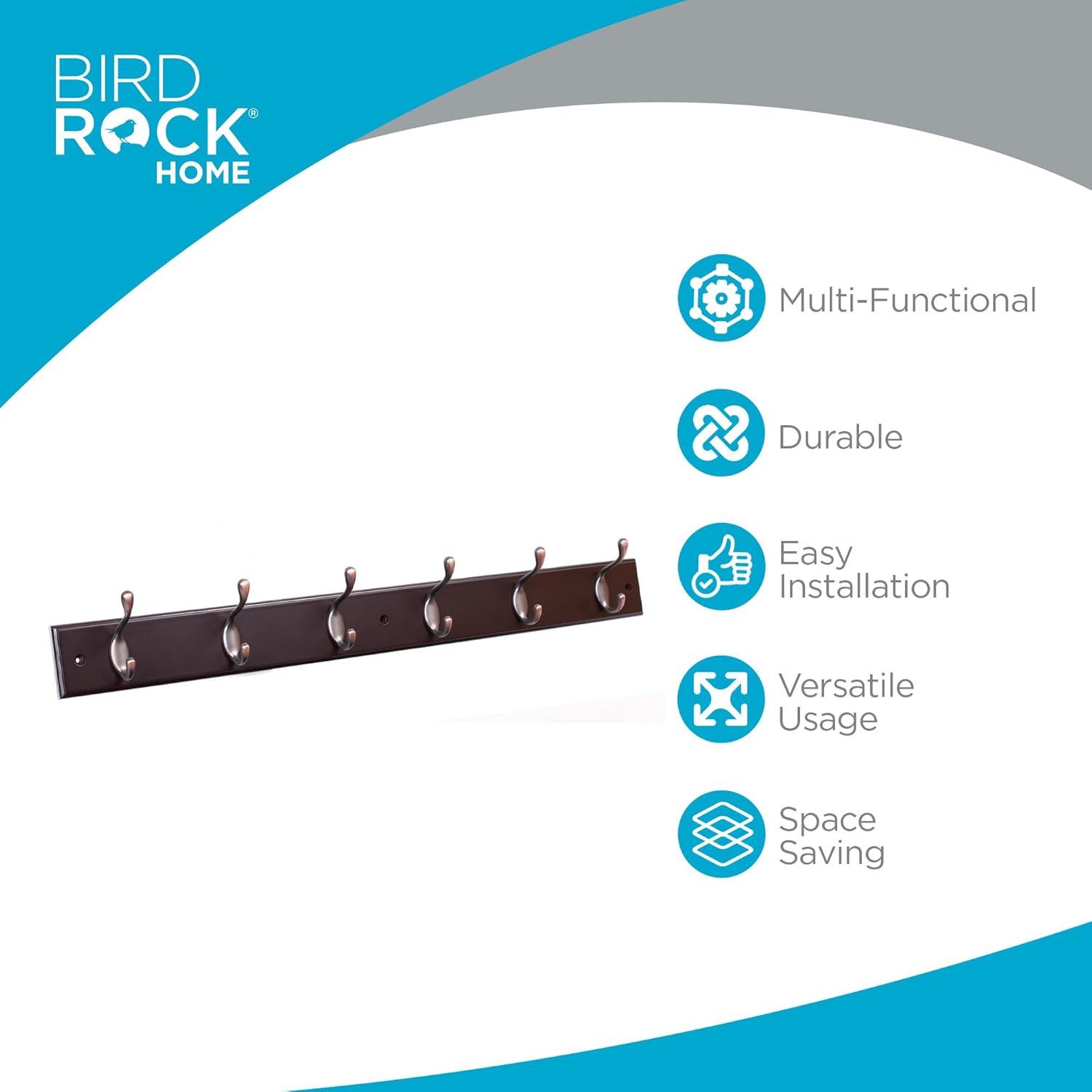BirdRock Home Wall 6 - Hook Wall Mounted Coat Rack