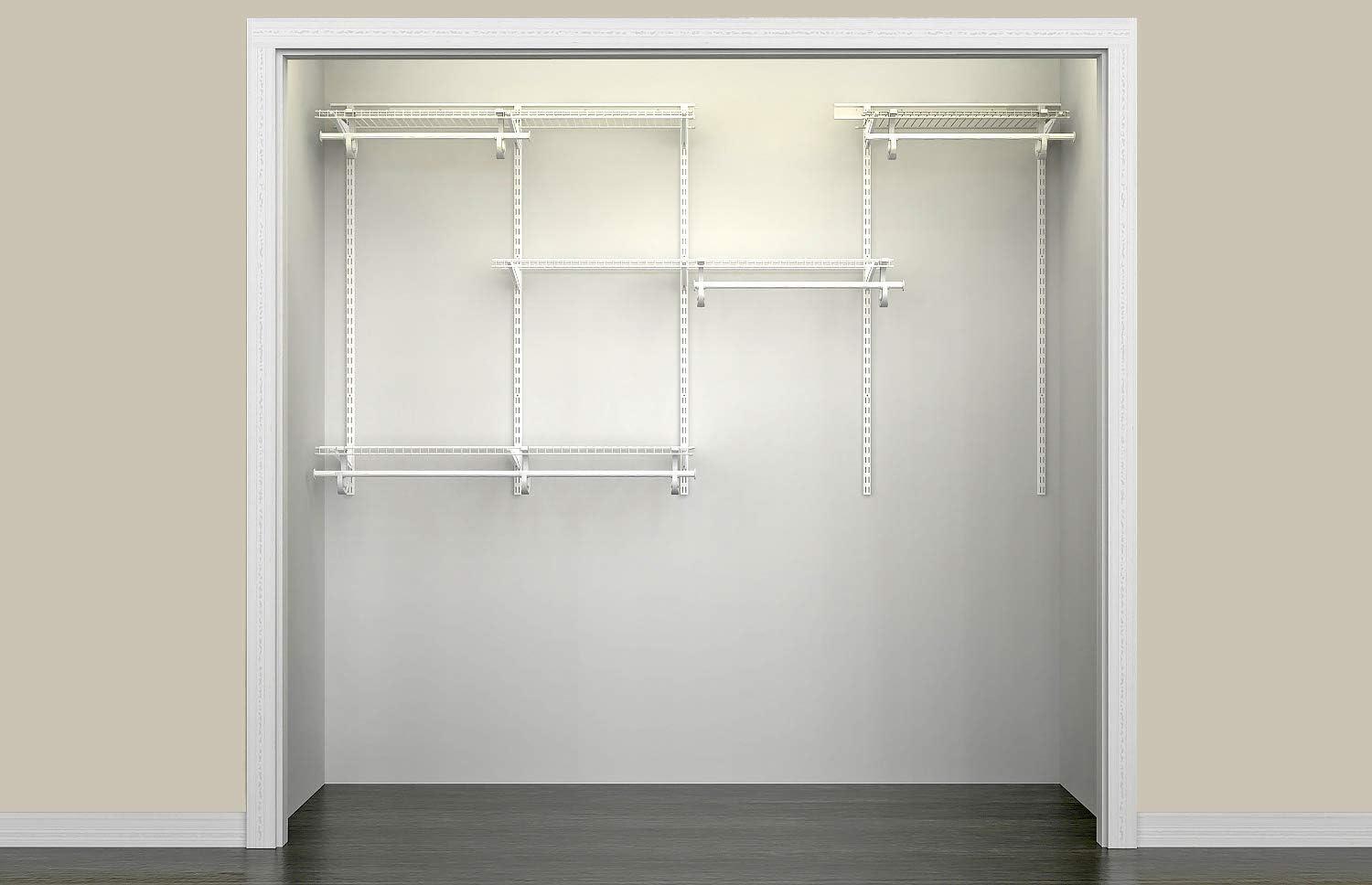 ShelfTrack 60" W - 96" W Closet System Starter Kit