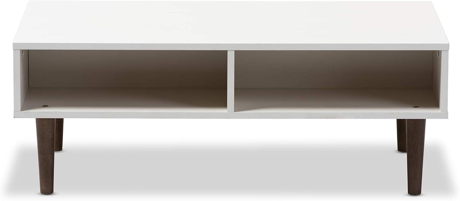 Gemini Wood Contemporary Coffee Table - Baxton Studio