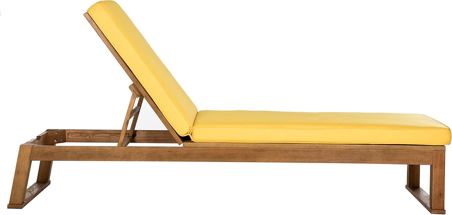 Solano Sunlounger - Outdoor - PAT7024 - Natural/Yellow -Safavieh