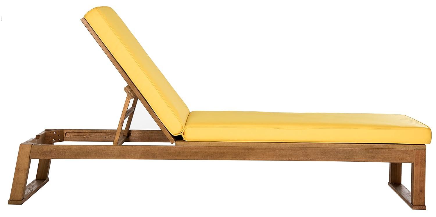 Solano Sunlounger - Outdoor - PAT7024 - Natural/Yellow -Safavieh