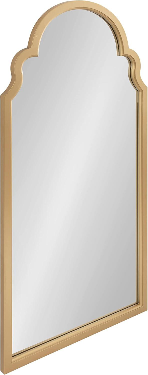 Kate and Laurel Hogan Arch MDF Full Length Mirror, 24x48, Gold