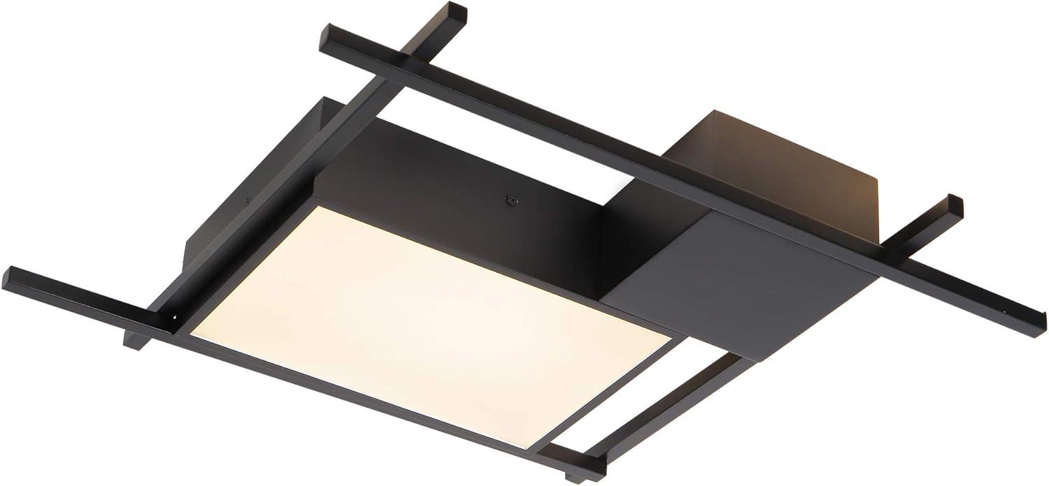 Radium 19-in Integrated LED Rectangular ETL Certified Semi Flush Ceiling Light