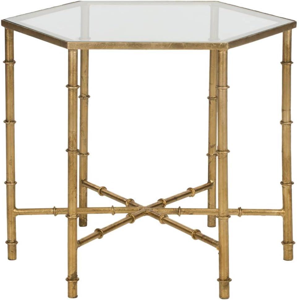 Kerri Accent Table - Gold/Clear Glass - Safavieh.