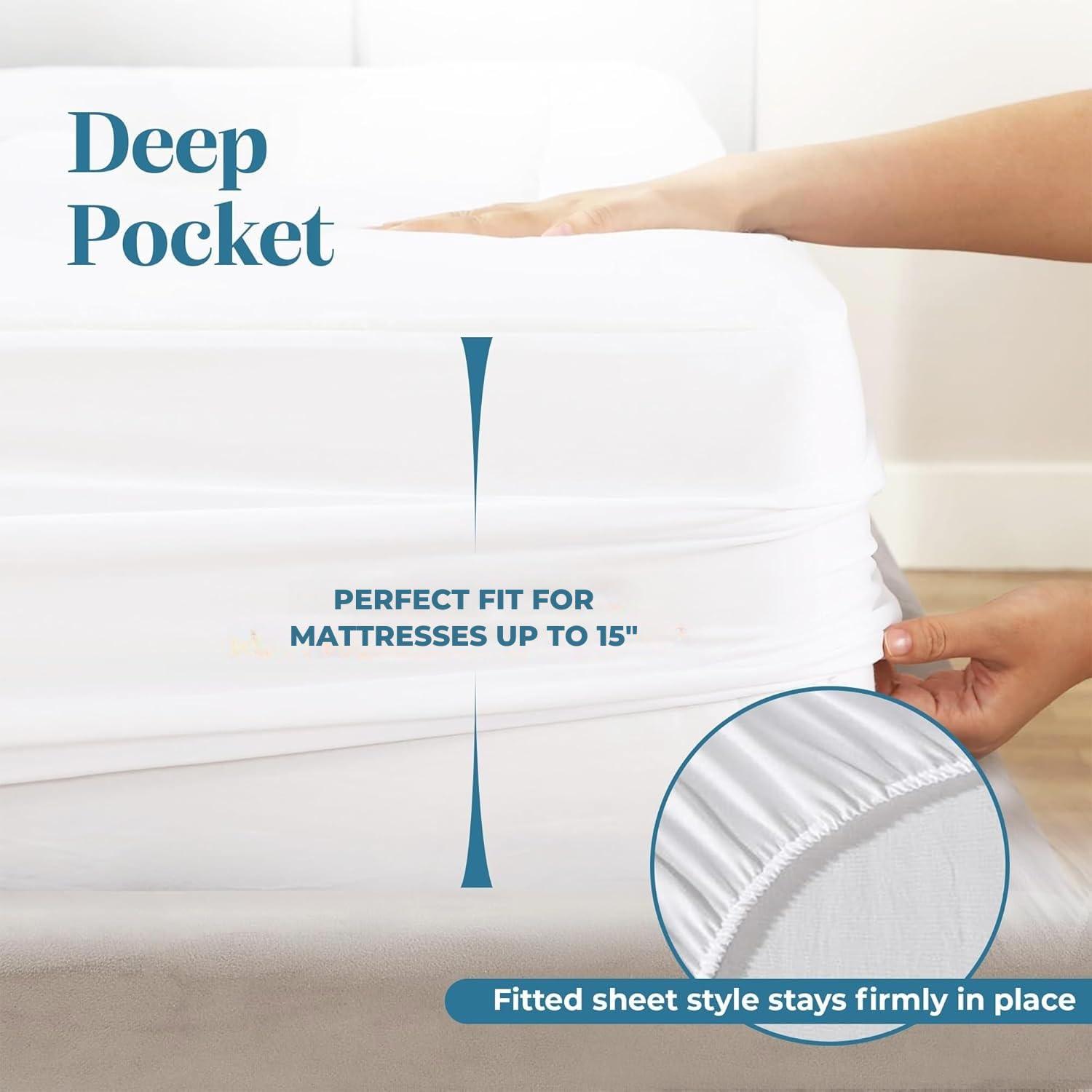 Micropuff Soft and Comfortable Mattress Pad - Durable Fabric - Odorless Filling - 100 GSM