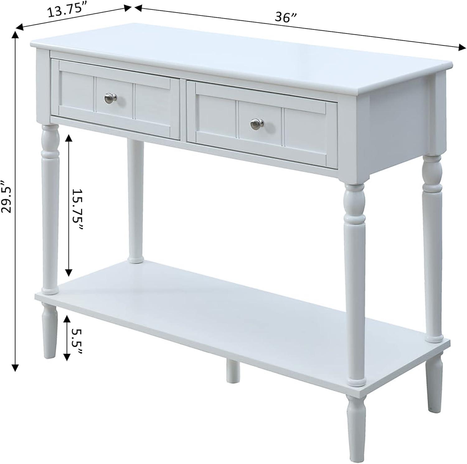 Convenience Concepts French Country Two Drawer Hall Table